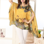 Women's Peony Batwing Chiffon Top Women's Peony Batwing Chiffon Top