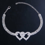 Double Heart Beach Ankles Jewelry Anklet Bracelet for Women