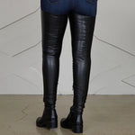 Big Size 47 Thigh High Boots Pu Leather Low Heel Over The Knee Boots