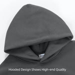 16.9oz 480gsm Heavy Weight Cotton Plus Velvet Hooded Sweater Men