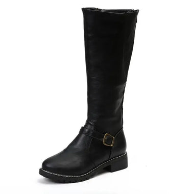 Shoes Women Boots Fashion Comfortable Waterproof Brown Long Boots for