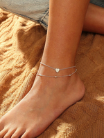 Simple Heart Anklet Ankle Bracelet