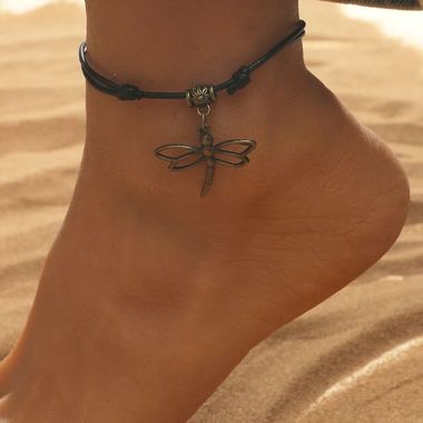 Dragonfly Cham Anklet Ankle Bracelet